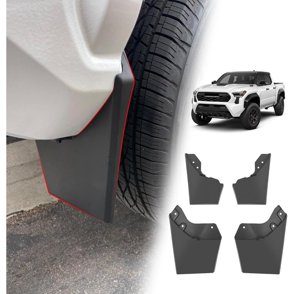 Mud Flaps Splash Guards Compatible with Toyota Tacoma 2024 2025 Accessories Fron